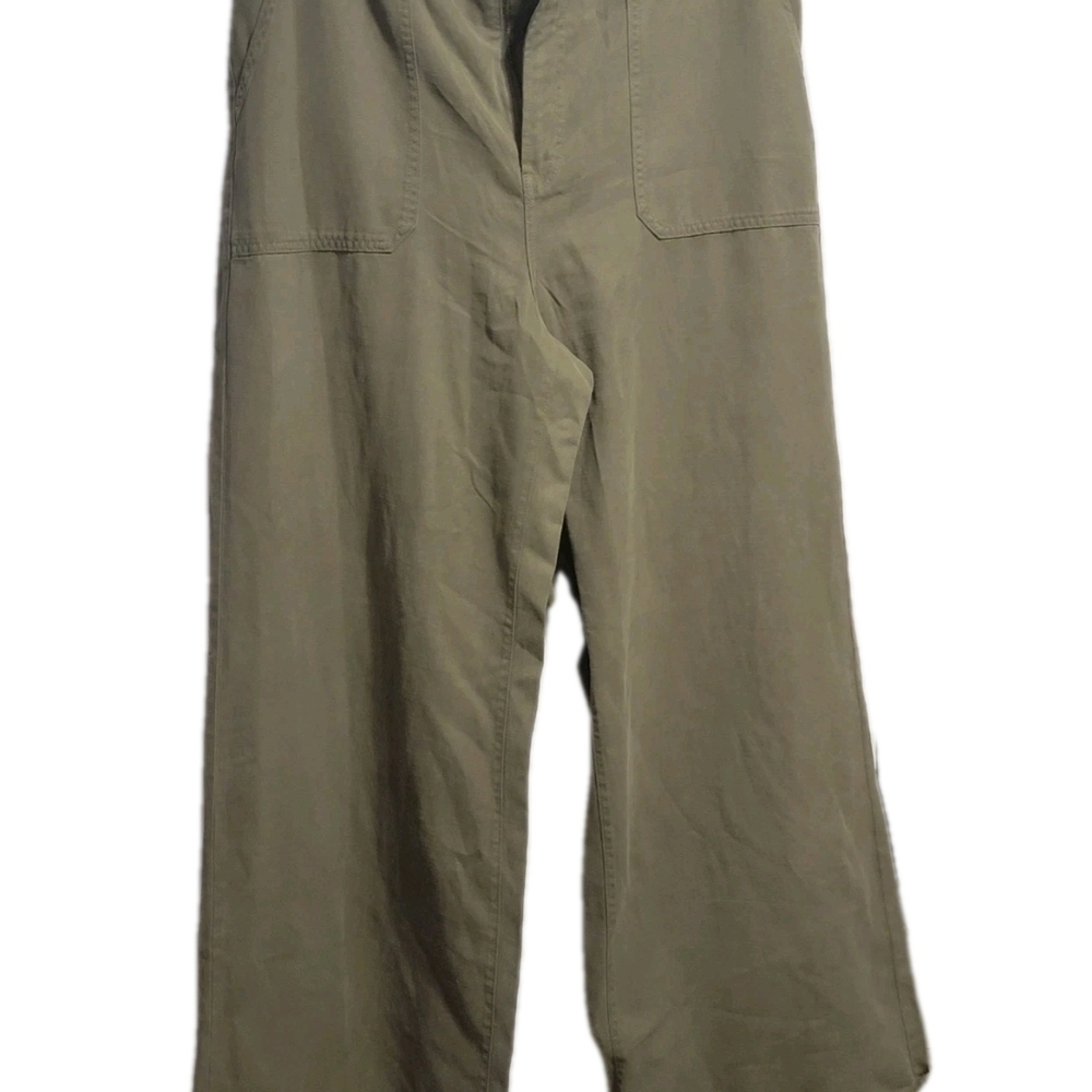 a.n.a. Highest Rise Dusky Green Wide Leg Women's Pants Size 18 NWT